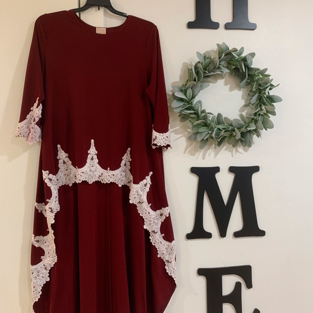 Beautiful Zadie B’s Burgundy top